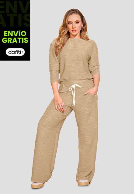 Conjunto Mujer Latte Mp 110241