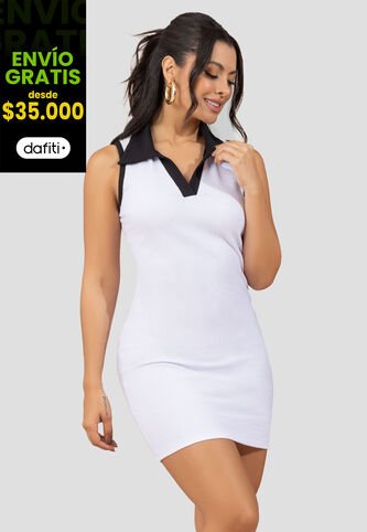 Vestido Mujer Blanco Mp 110502 MP