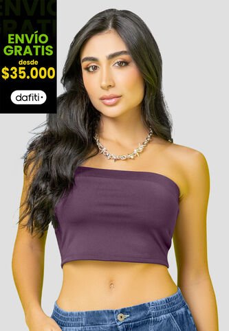 Crop Top Mujer Vino Mp 108098 MP