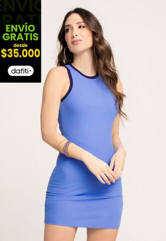 Vestido Corto Mujer Azul Mp 170 MP