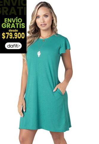 Vestido Corto Mujer Verde Jade Mp 68383 MP