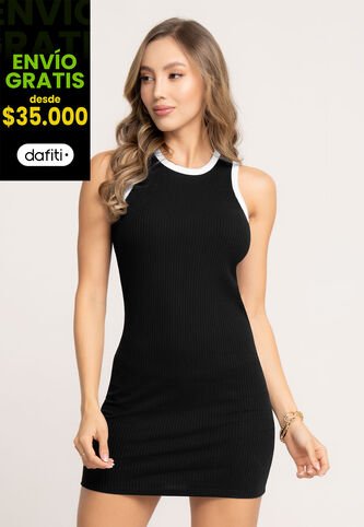 Vestido Corto Mujer Negro Mp 170 MP