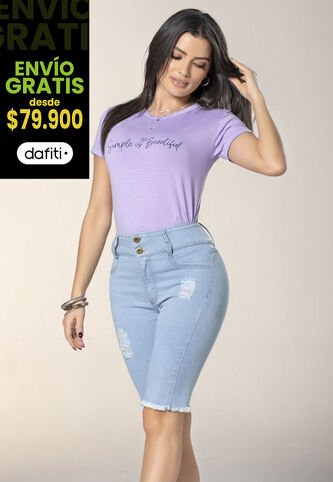 Capri Mujer Azul Claro Mp 4455 MP