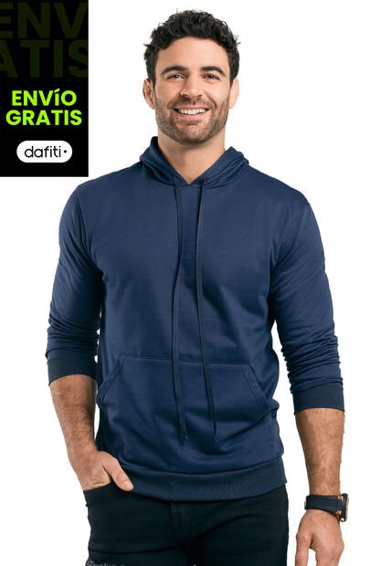 Hoodie Hombre Azul Mp 89754