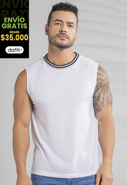 Camisilla Hombre Blanco Mp 101775