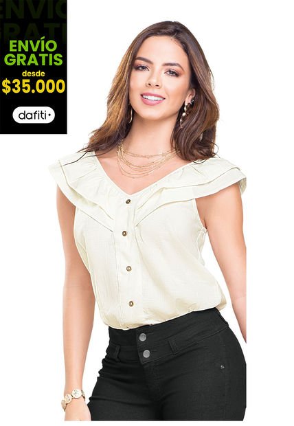 Blusa Para Mujer Marfil MP