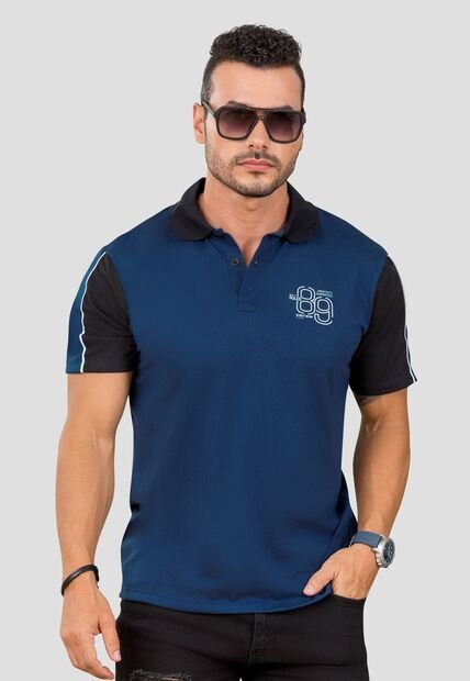 Polo Hombre Azul Navy Mp 105398