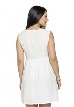 Vestido Corto Mujer Crudo Mp 4507