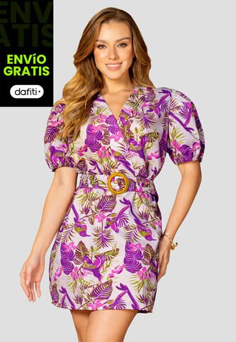Vestido Corto Mujer Estampado Mp 110429 MP