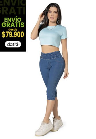 Capri Mujer Azul Medio Mp 5341 MP