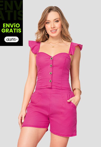 Conjunto Mujer Magenta Vivo Mp 107849