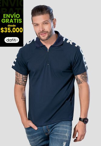 Polo Hombre Azul Navy Mp 104789 MP