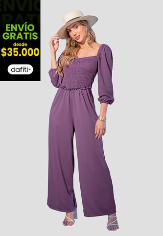 Enterizo Largo Mujer Ciruela Mp 107549 MP