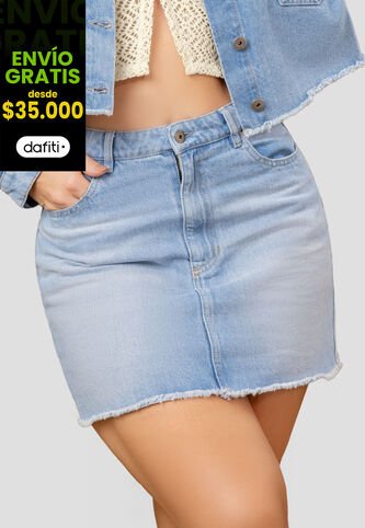 Falda Corta Mujer Azul Mp 107885 MP