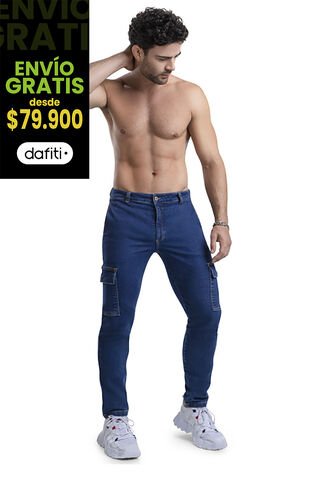 Pantalón Hombre Azul Oscuro Mp 6106 MP