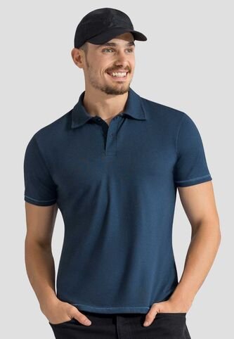 Polo Hombre Azul Profundo Mp 113254 MP