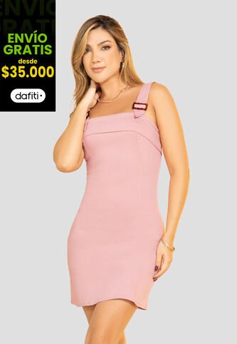 Vestido Corto Mujer Rosa Polvo Mp 110132 MP