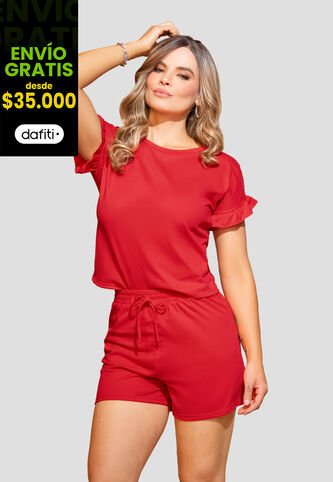Conjunto Mujer Rojo Mp 110194 MP