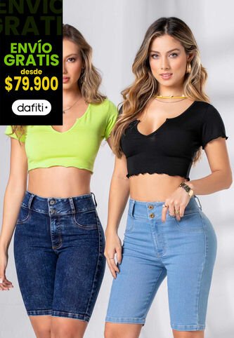 Crop Top Paq X2 Mujer Multicolor Mp 2257 MP