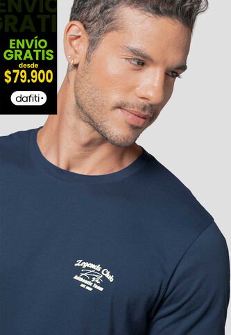 Camiseta Hombre Azul Profundo Mp 114233 MP