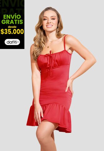 Vestido Corto Mujer Rojo Mp 32922 MP