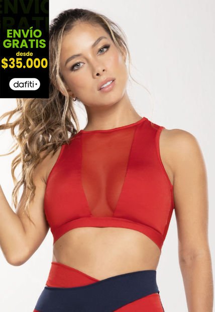 Top Mujer Rojo Mp 100361