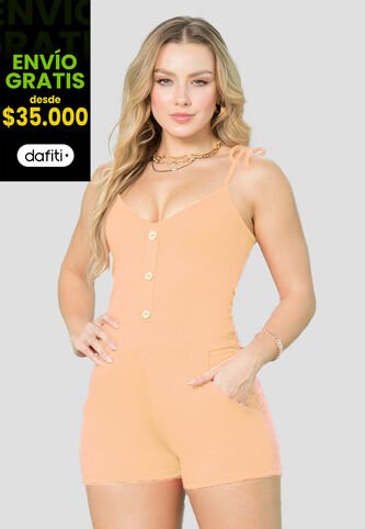 Enterizo Corto Mujer Caramelo Mp 146 MP