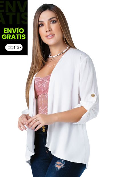 Cardigan Mujer Blanco Mp 9693