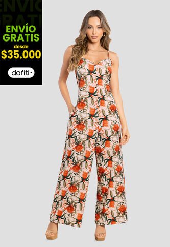 Enterizo Largo Mujer Estampado Mp 105624 MP