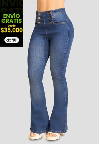 Jean Mujer Azul Medio Mp 107890 MP
