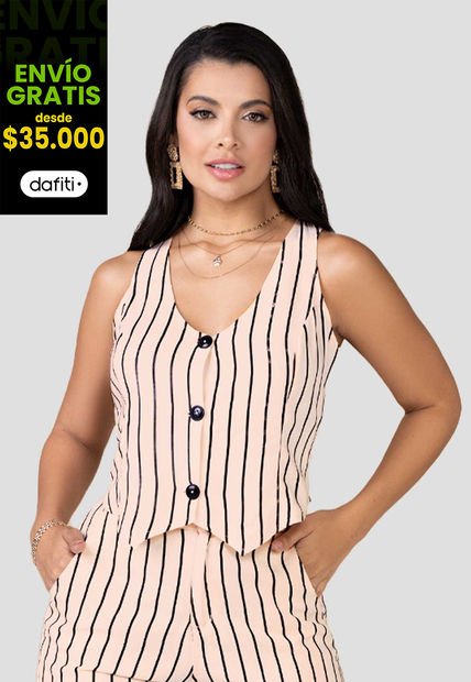 Chaleco Mujer Rosa Mp 100295