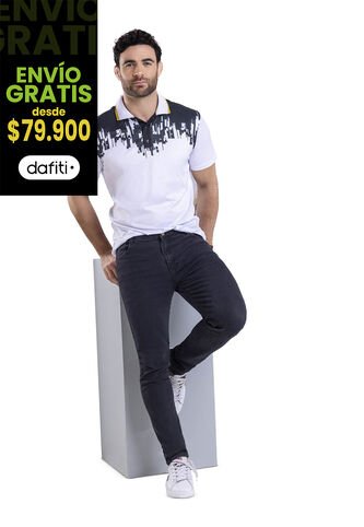 Jean Hombre Negro Mp 91663 MP