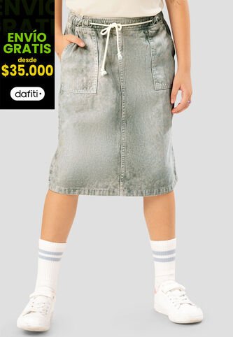 Falda Infantil Femenino Verde Mp 107887 MP