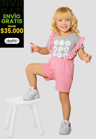 Conjunto Infantil Bebés Rosado Mp 105634 MP