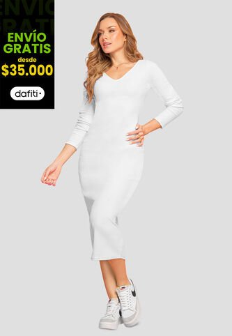 Vestido Mujer Blanco Mp 106977 MP