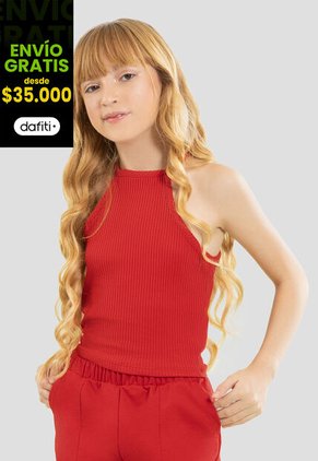 Camiseta Infantil Femenino Rojo Mp 104120