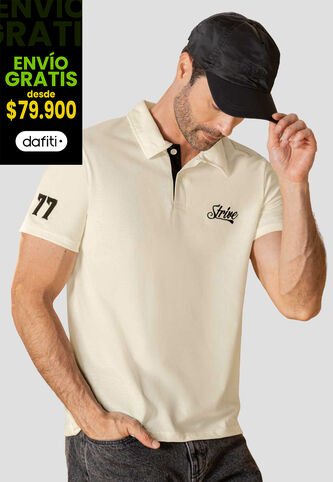 Polo Hombre Crema Mp 114119 MP
