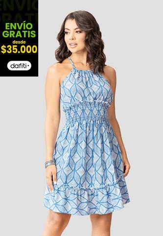 Vestido Corto Mujer Estampado Mp 107486 MP