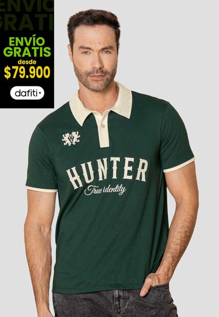 Polo Hombre Verde Pino Mp 114117