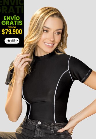 Camiseta Mujer Negro Mp 114103 MP