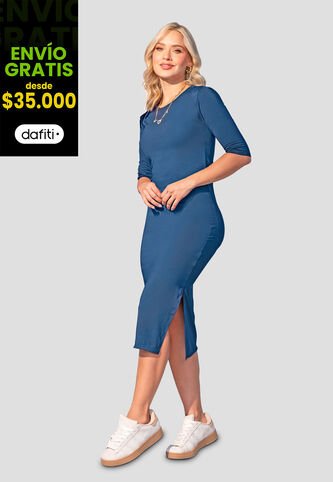 Vestido Mujer Azul Profundo Mp 107551 MP