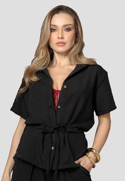 Camisa Mujer Negro Mp 113323