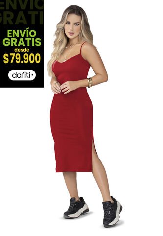 Vestido Largo Mujer Rojo Mp 5164 MP