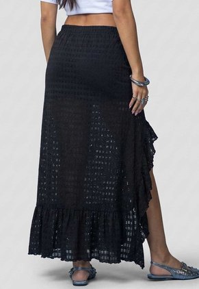 Falda Larga Mujer Negro Mp 115532