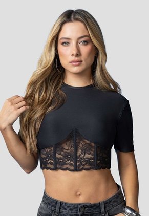 Corset Mujer Negro Mp 115531