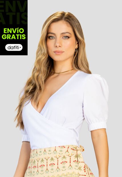 Blusa Mujer Blanco Mp 112219
