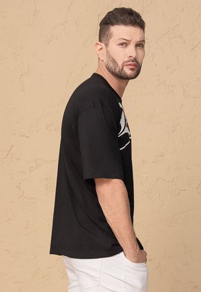 Camiseta Hombre Negro Mp 103619