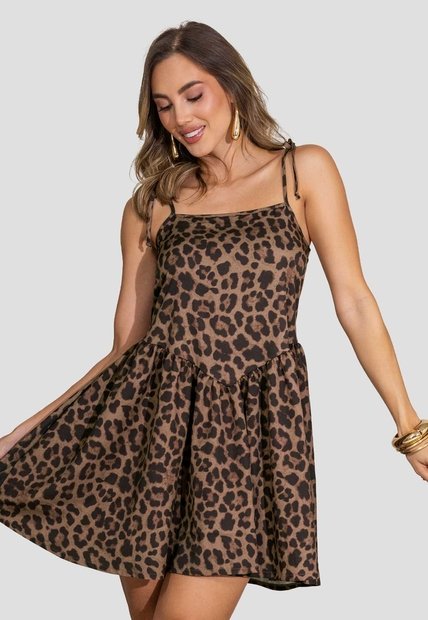Vestido Mujer Estampado Mp 115505