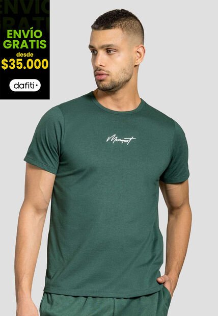 Camiseta Hombre Verde Pino Mp 100495