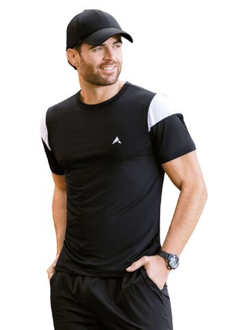 Camiseta Hombre Negro Mp 6876 MP